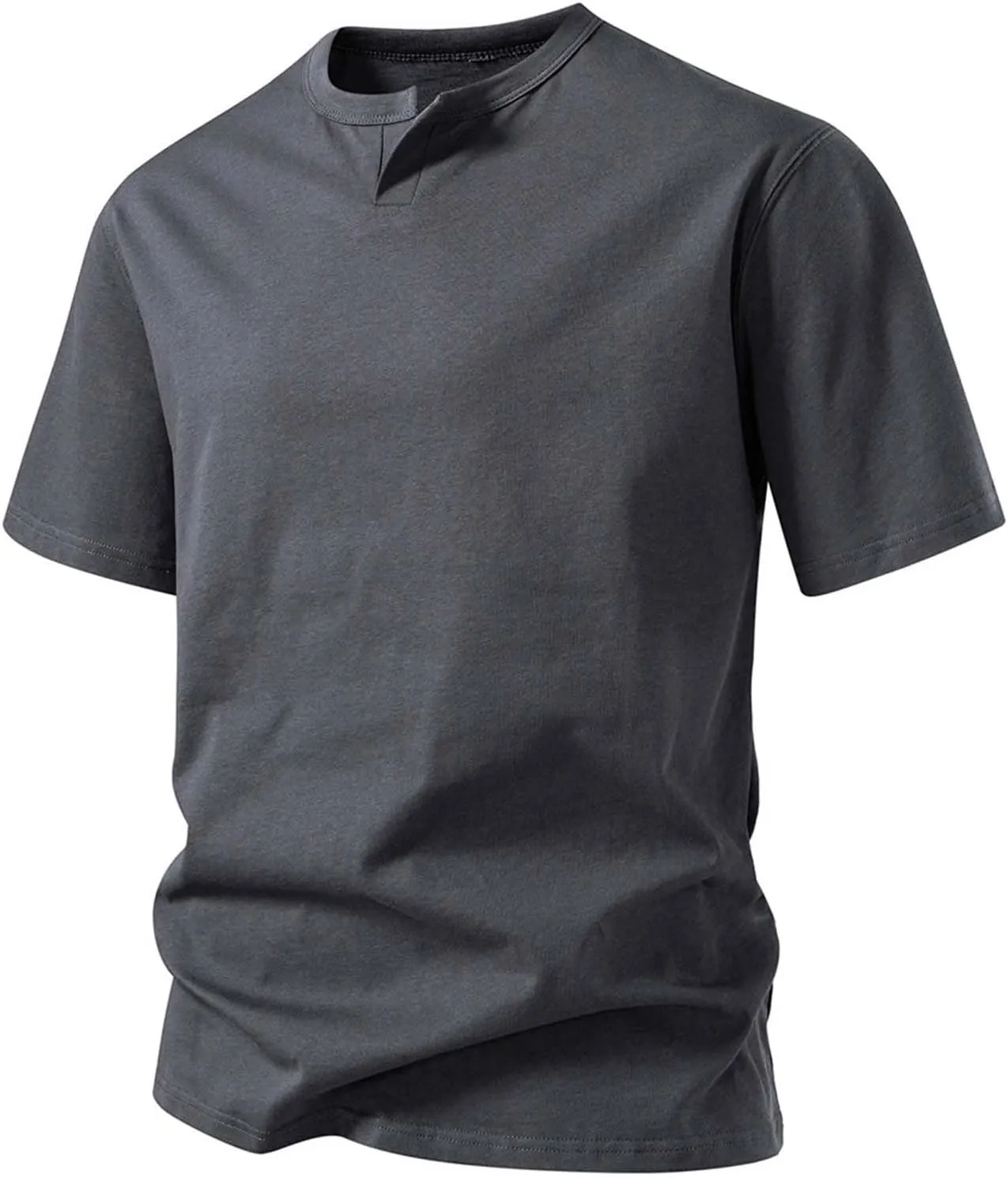 Men's T-Shirts Lightweight Short Sleeve Crewneck Solid Color Outdoor Tees Shirts Summer Casual Classic Basic Tops