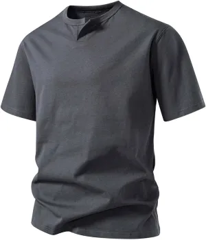 Men's T-Shirts Lightweight Short Sleeve Crewneck Solid Color Outdoor Tees Shirts Summer Casual Classic Basic Tops