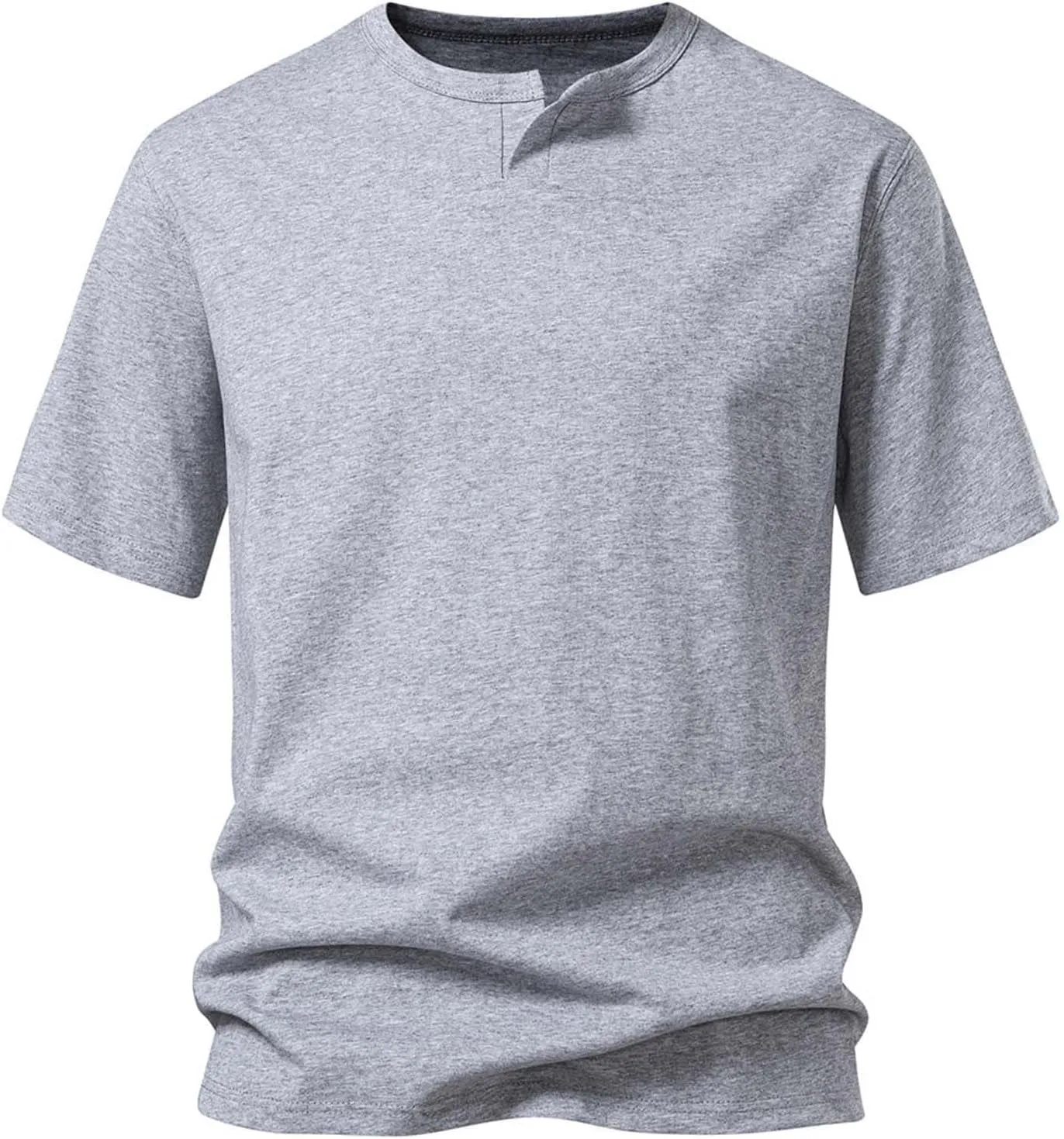 Men's T-Shirts Lightweight Short Sleeve Crewneck Solid Color Outdoor Tees Shirts Summer Casual Classic Basic Tops