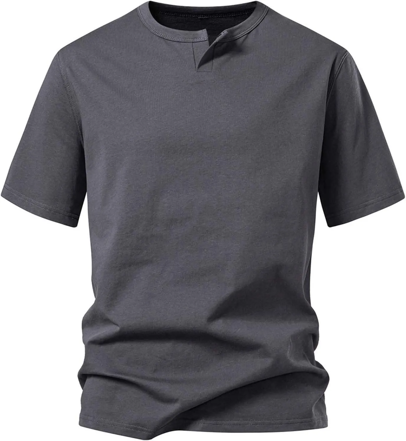 Men's T-Shirts Lightweight Short Sleeve Crewneck Solid Color Outdoor Tees Shirts Summer Casual Classic Basic Tops