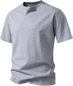 Men's T-Shirts Lightweight Short Sleeve Crewneck Solid Color Outdoor Tees Shirts Summer Casual Classic Basic Tops