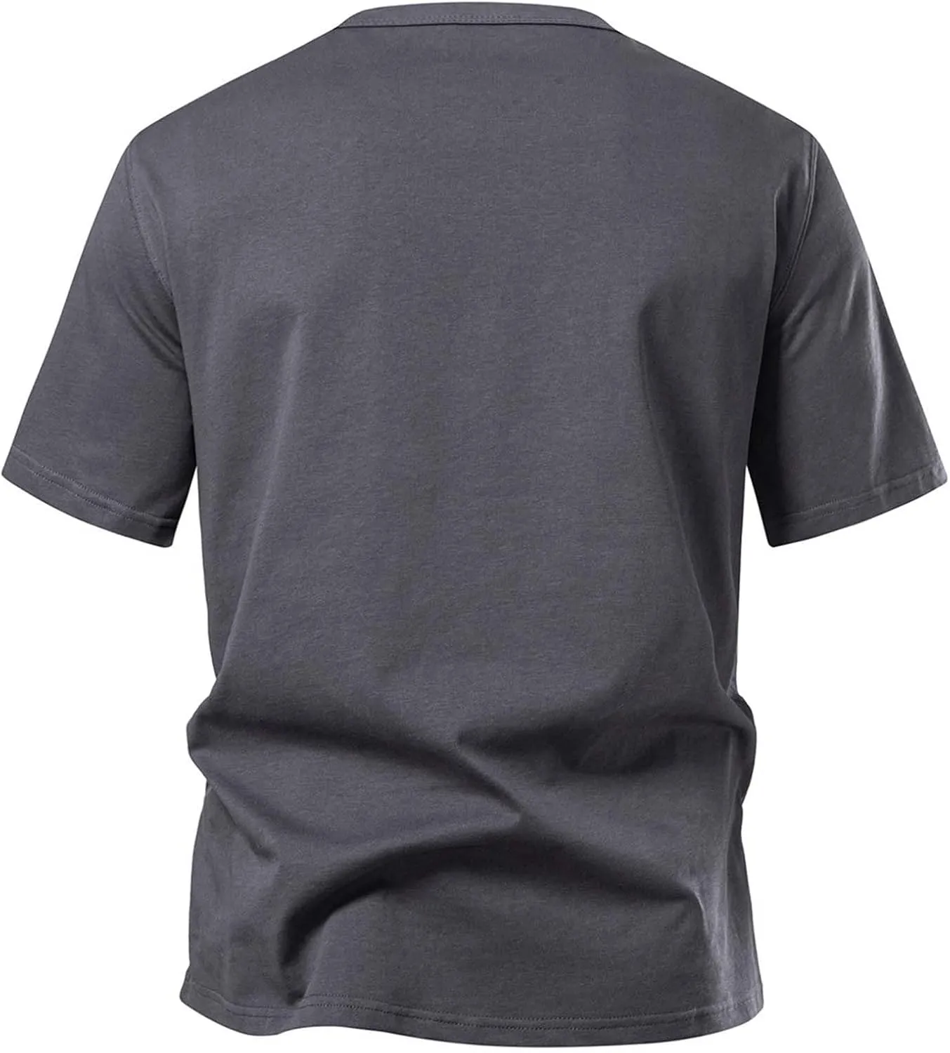 Men's T-Shirts Lightweight Short Sleeve Crewneck Solid Color Outdoor Tees Shirts Summer Casual Classic Basic Tops