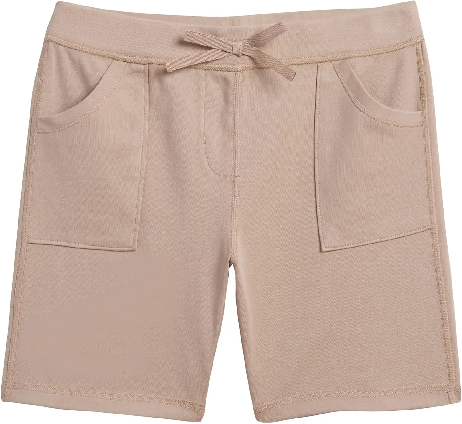 Nautica Girls' School Uniform Sensory-Friendly Soft Pull-on Short