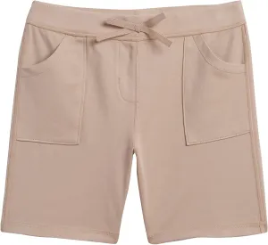 Nautica Girls' School Uniform Sensory-Friendly Soft Pull-on Short