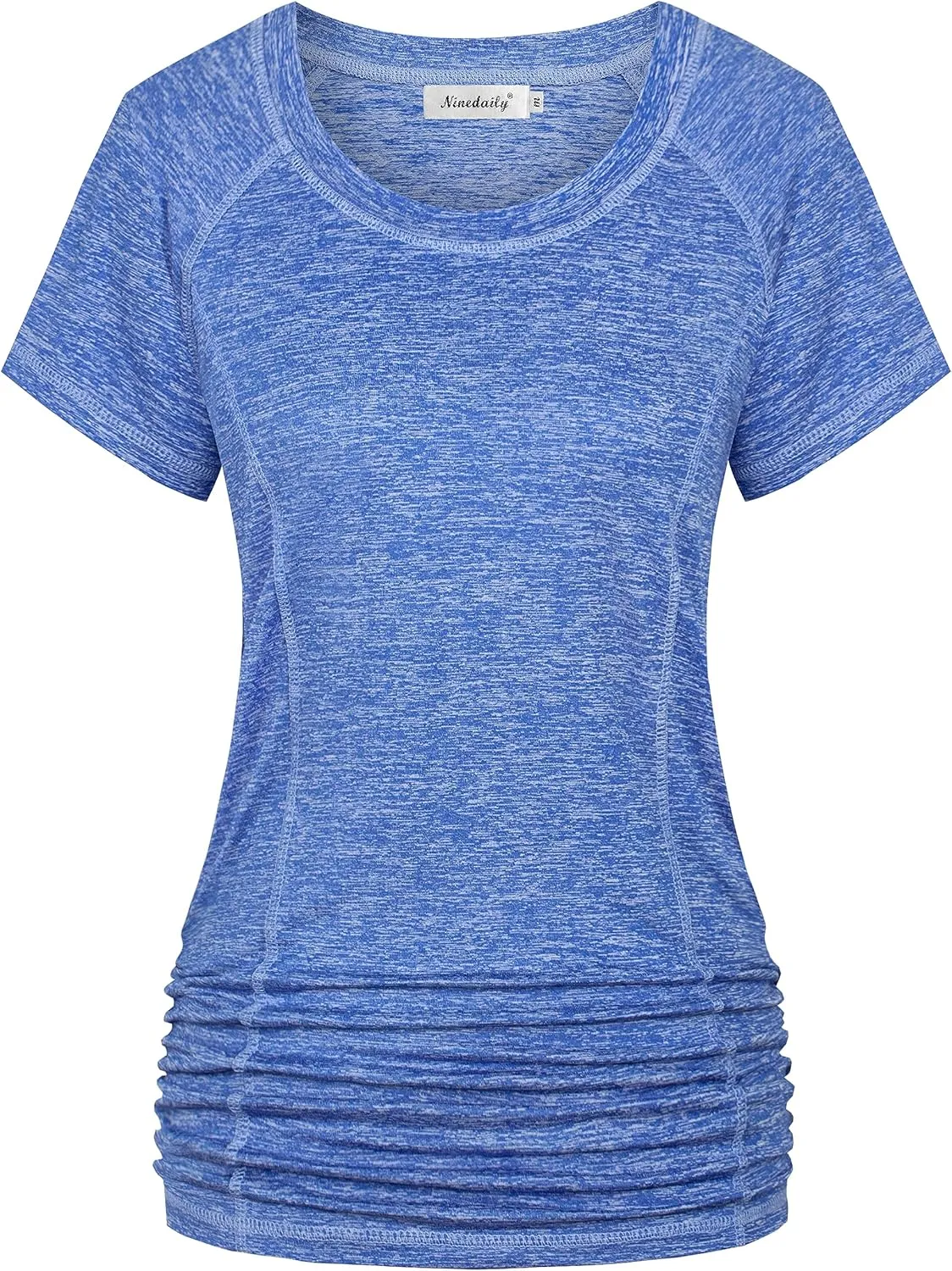 Ninedaily Womens Workout Top Running Yoga Shirt Summer Short Sleeve Casual Tunic
