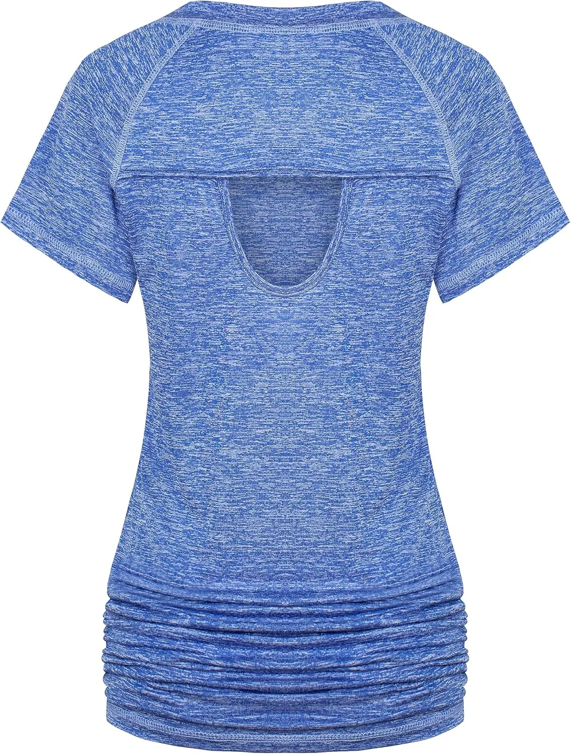 Ninedaily Womens Workout Top Running Yoga Shirt Summer Short Sleeve Casual Tunic