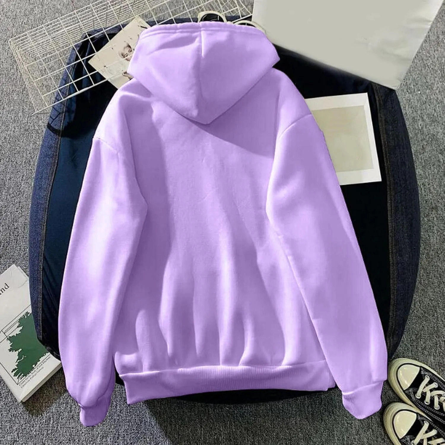 Oversized Sweatshirt For Womens Graphic Butterfly Print Fall Casual Hoodie Drawstring Sweatshirt Pullover With Pockets