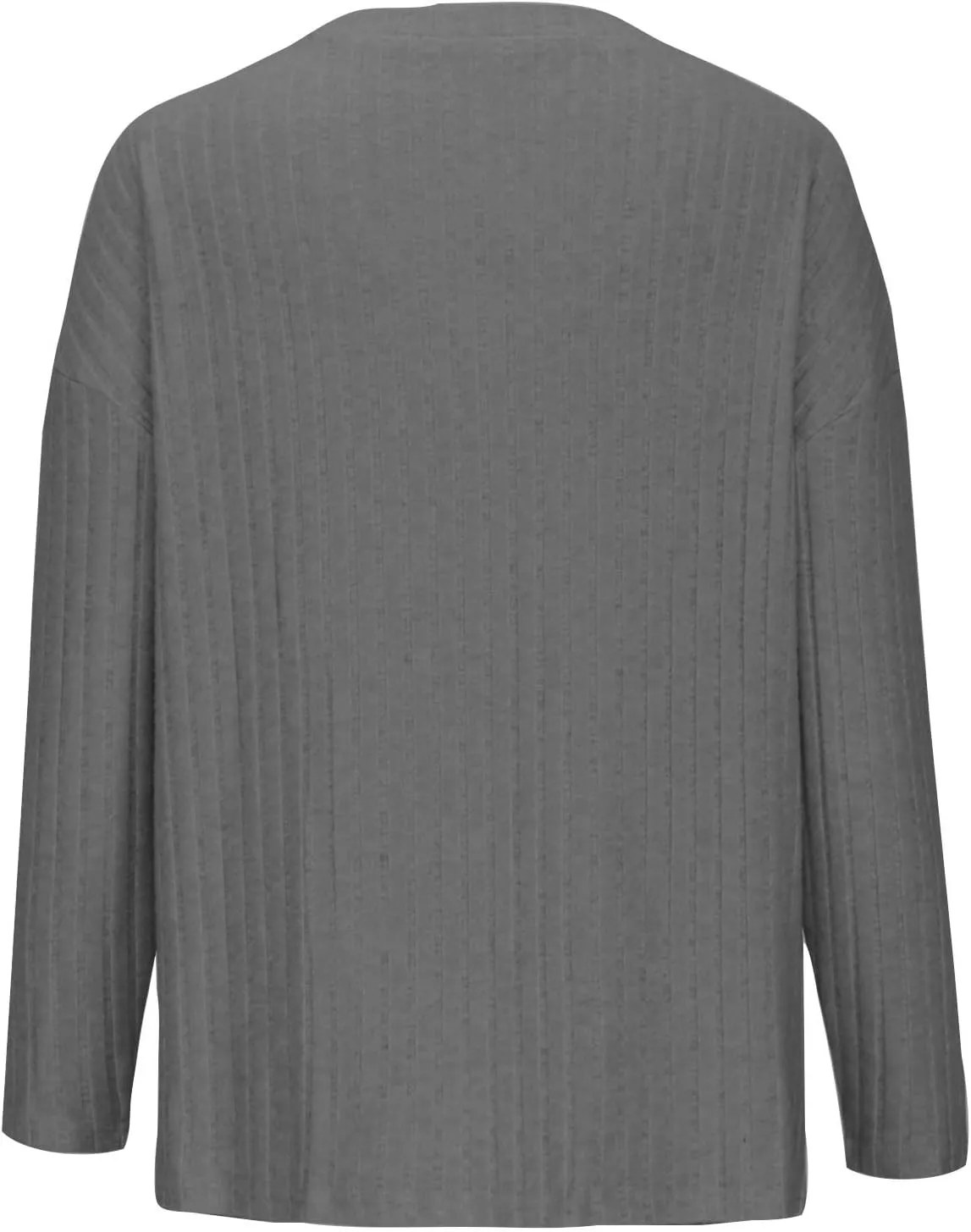Pajama Sets for Women 2 Piece Outfits Rib Knit Sweater Long Sleeve Lounge Sets V Neck Pajamas Set Comfy Top and Pant