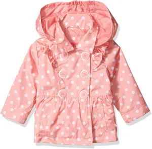 Pink Platinum Baby Girls Ruffled Trench Coat
