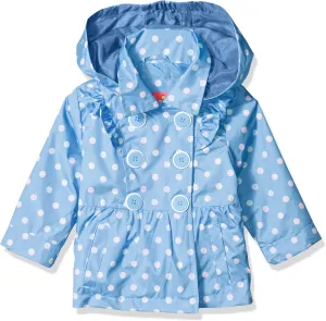 Pink Platinum Baby Girls Ruffled Trench Coat