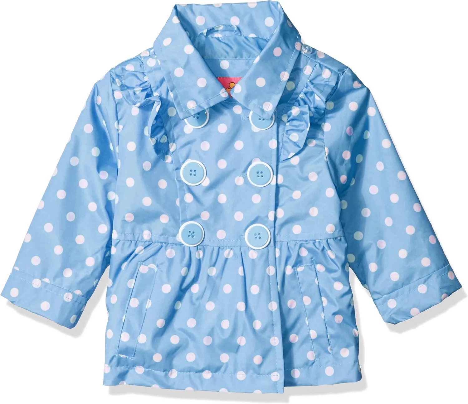 Pink Platinum Baby Girls Ruffled Trench Coat