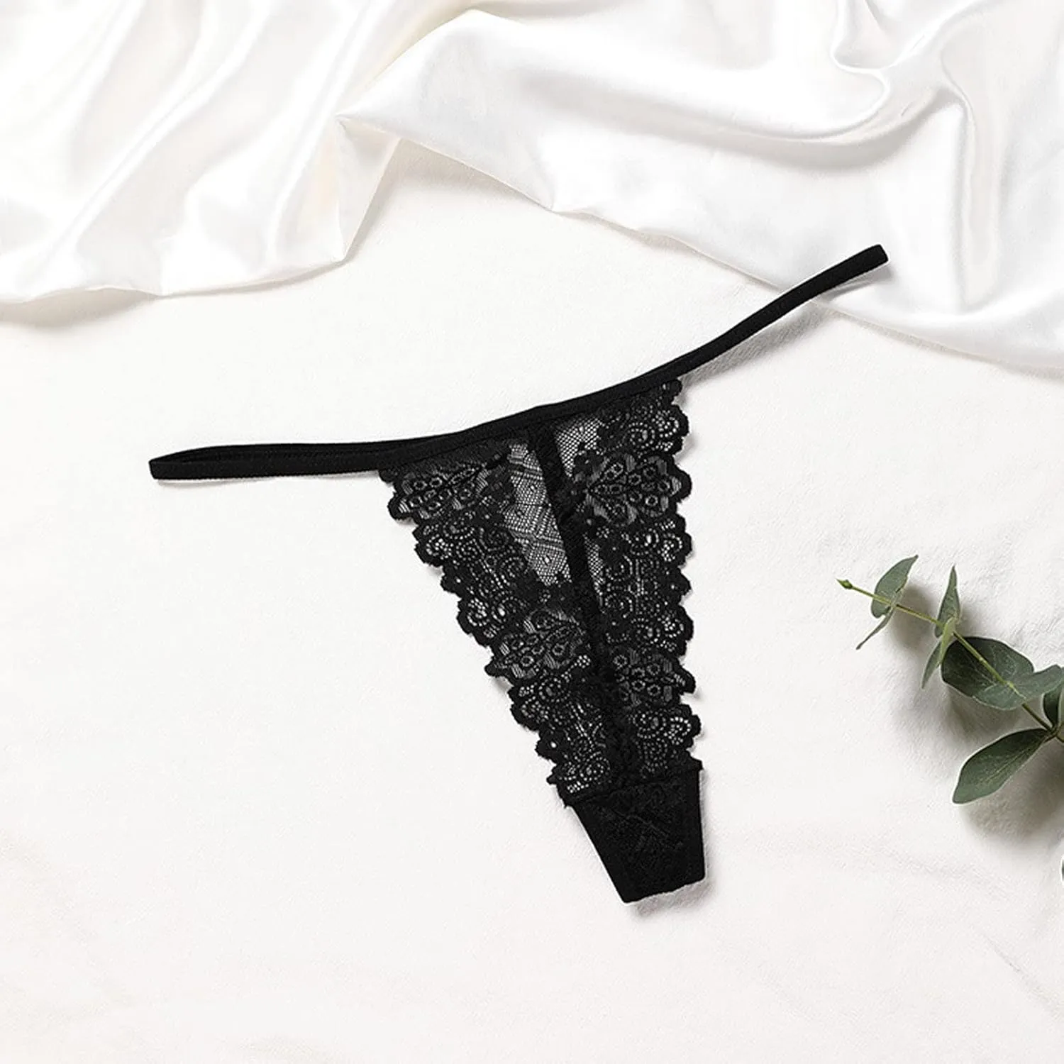 Plus Size Lingerie Set for Women Floral Lace Bra and Panty Sets Strappy Bralette Backless Babydoll Bodysuit