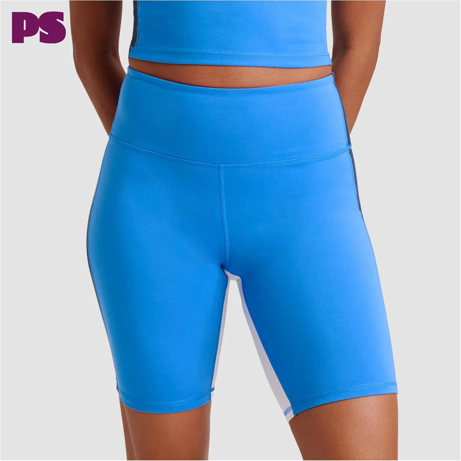 POPSUGAR PS Biker Shorts Women 8.5" Workout Shorts Women with Pockets High Waisted Yoga Running Gym Spandex Shorts