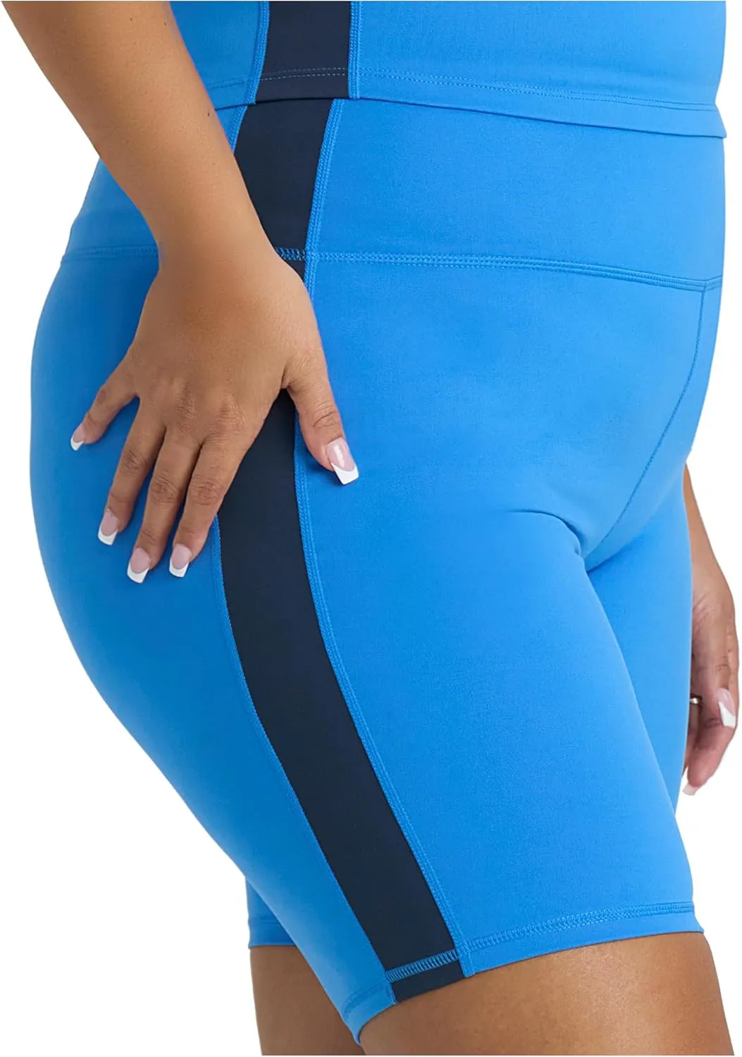 POPSUGAR PS Biker Shorts Women 8.5" Workout Shorts Women with Pockets High Waisted Yoga Running Gym Spandex Shorts
