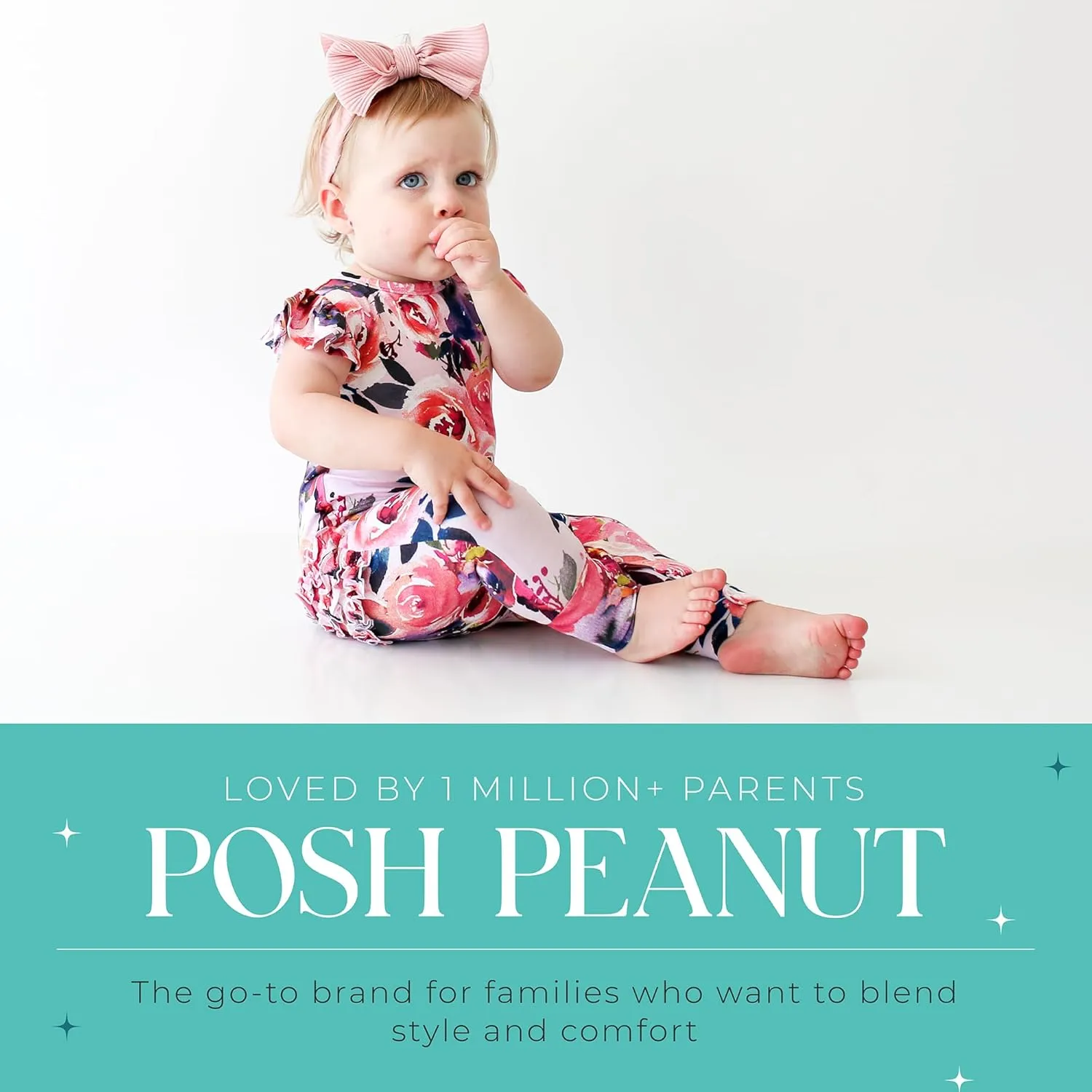 Posh Peanut Baby Girl Pajamas – Ruffled Cap Sleeve Romper PJs – Soft Viscose from Bamboo One-Piece for Babies & Toddlers