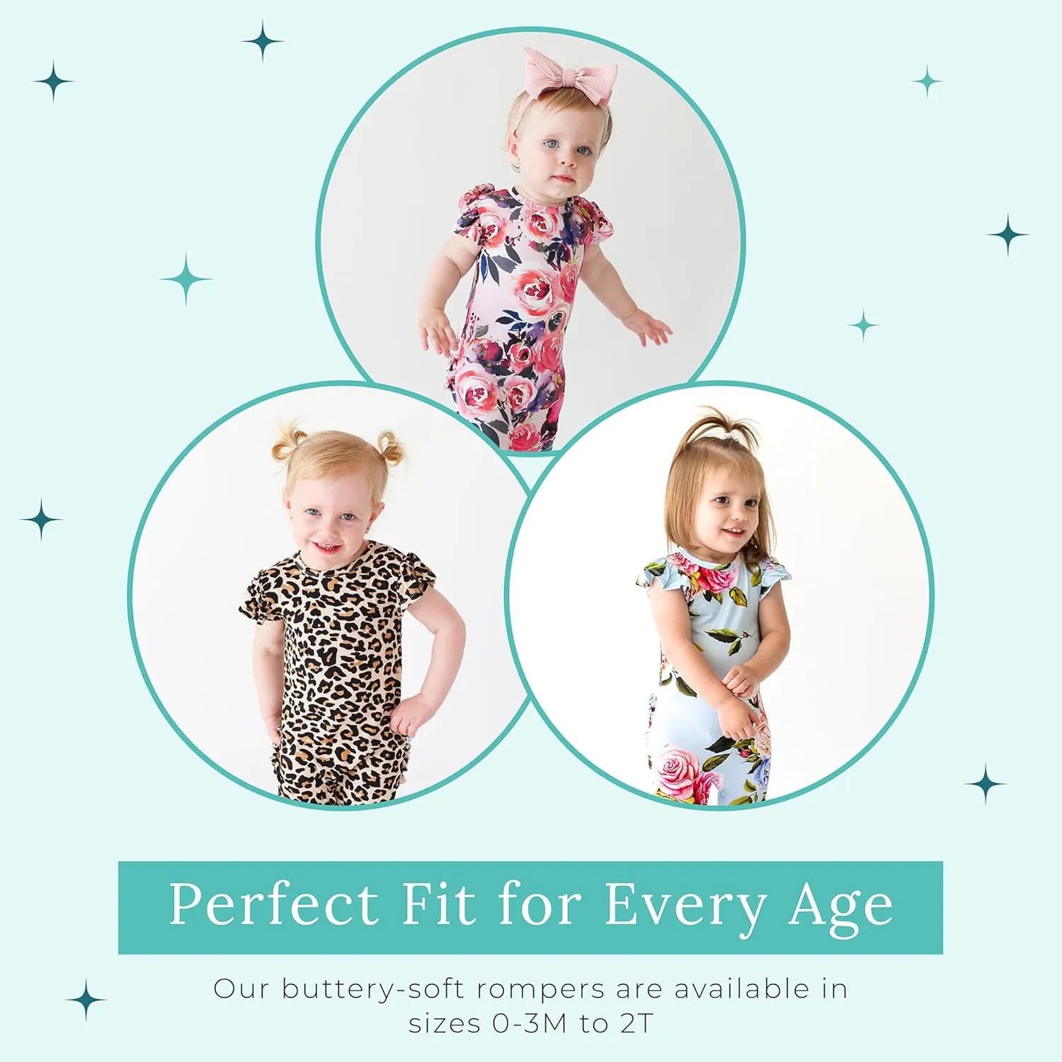 Posh Peanut Baby Girl Pajamas – Ruffled Cap Sleeve Romper PJs – Soft Viscose from Bamboo One-Piece for Babies & Toddlers