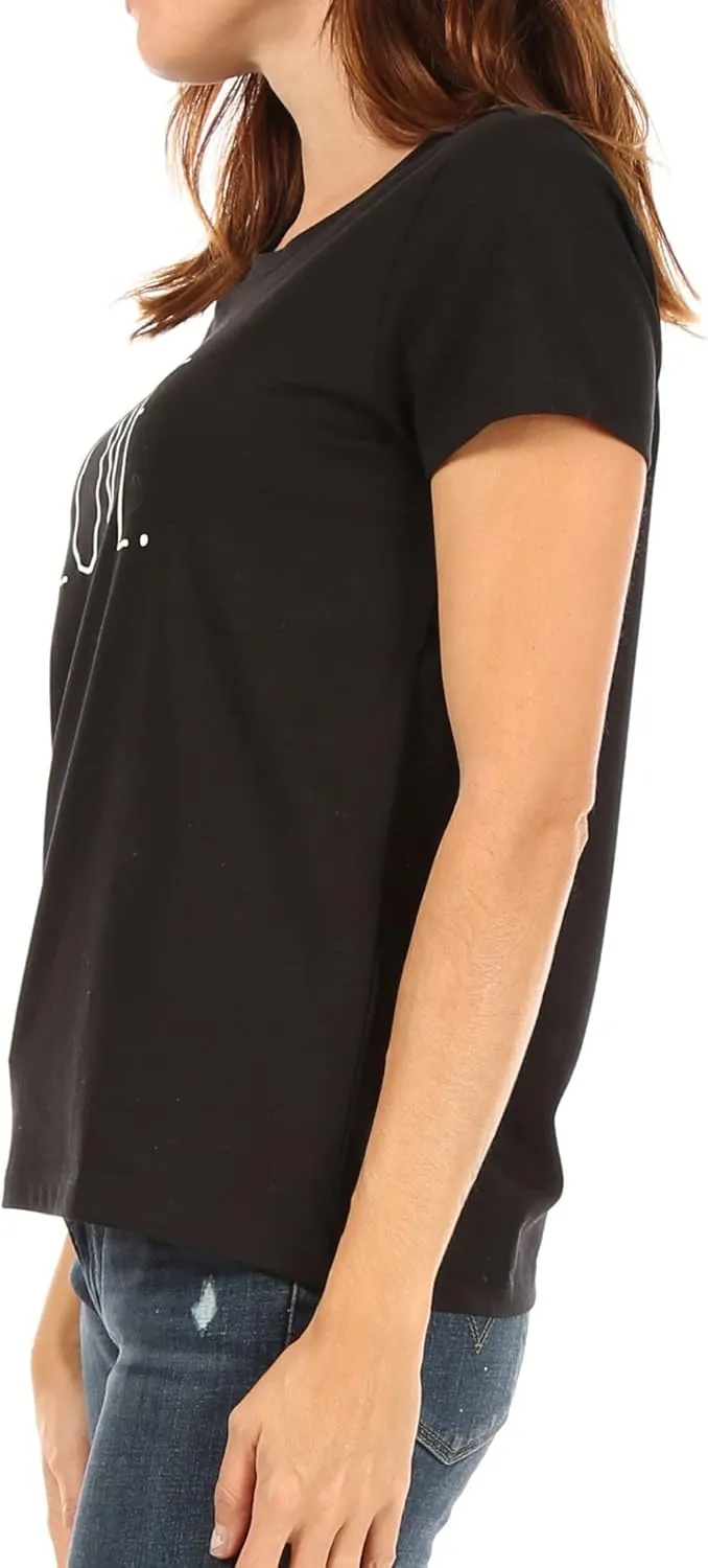 Rae Dunn Graphic Tees for Women, Crewneck Cotton Polyester Short Sleeve T-Shirt, Summer Tops for Women