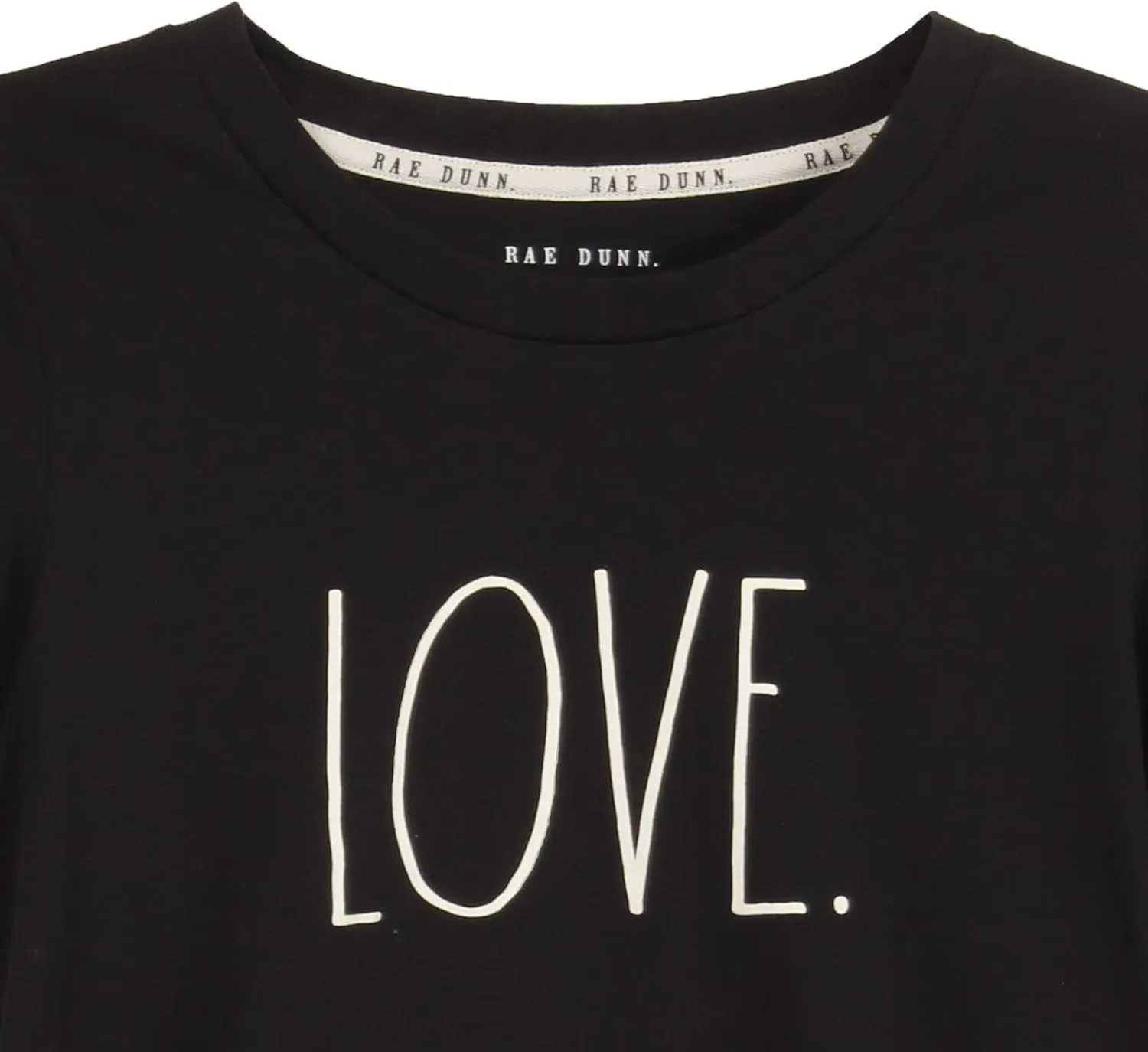 Rae Dunn Graphic Tees for Women, Crewneck Cotton Polyester Short Sleeve T-Shirt, Summer Tops for Women