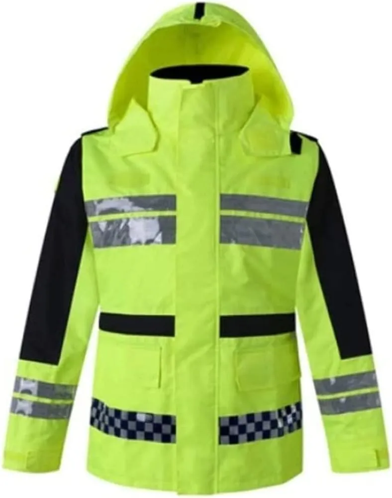 Reflective Gear, Adult Reflective Suit Safety Jacket Polyester High-Visibility Waterproof Overalls Outdoor Activity