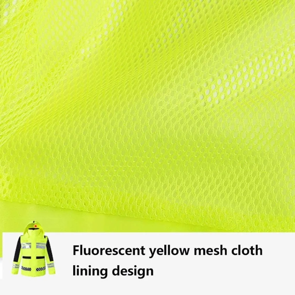 Reflective Gear, Adult Reflective Suit Safety Jacket Polyester High-Visibility Waterproof Overalls Outdoor Activity
