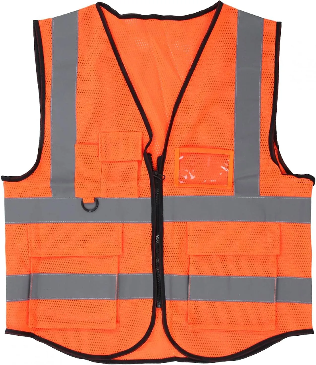 Reflective Night Running Vest, Free Size Reflective Vest Lightweight Reflective Jacket Breathable Hole Orange for Hiking for Cycling for Night Running(30 * 15 * 2cm-orange)
