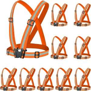 Reflective Vest - Running Vest Reflector, Reflective Running Vest with Safety Straps, High Visibility Reflector