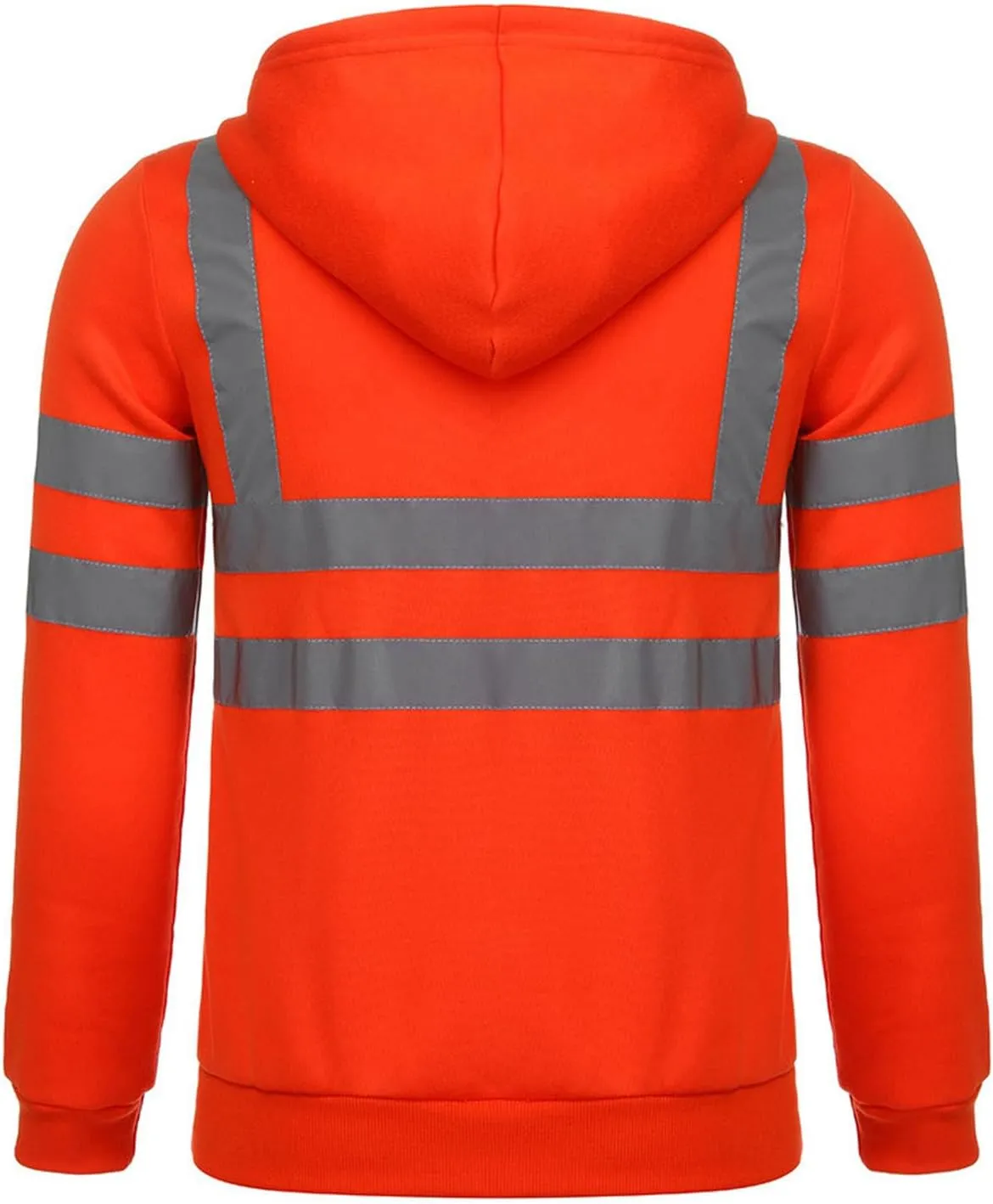 Reflective Work Shirts for Men Safety Sweatshirts Long Sleeve Construction Jackets Mens Hi Vis Hoodies Jacket