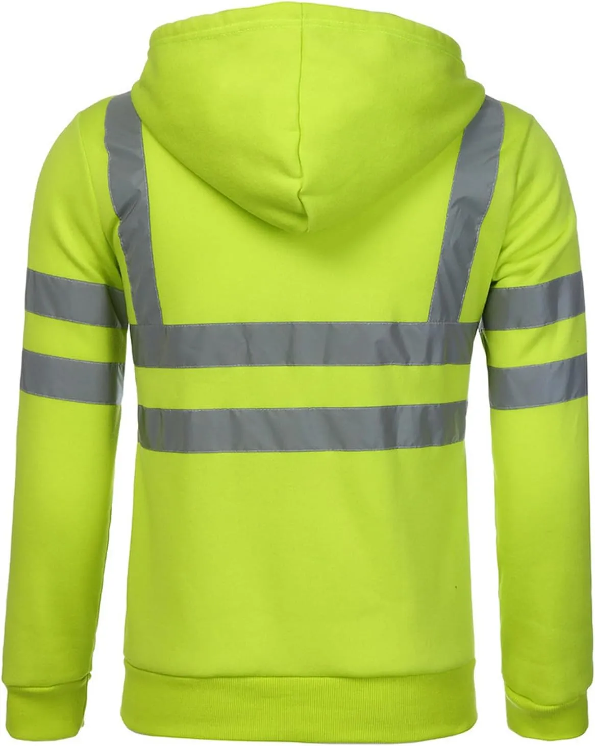 Reflective Work Shirts for Men Safety Sweatshirts Long Sleeve Construction Jackets Mens Hi Vis Hoodies Jacket