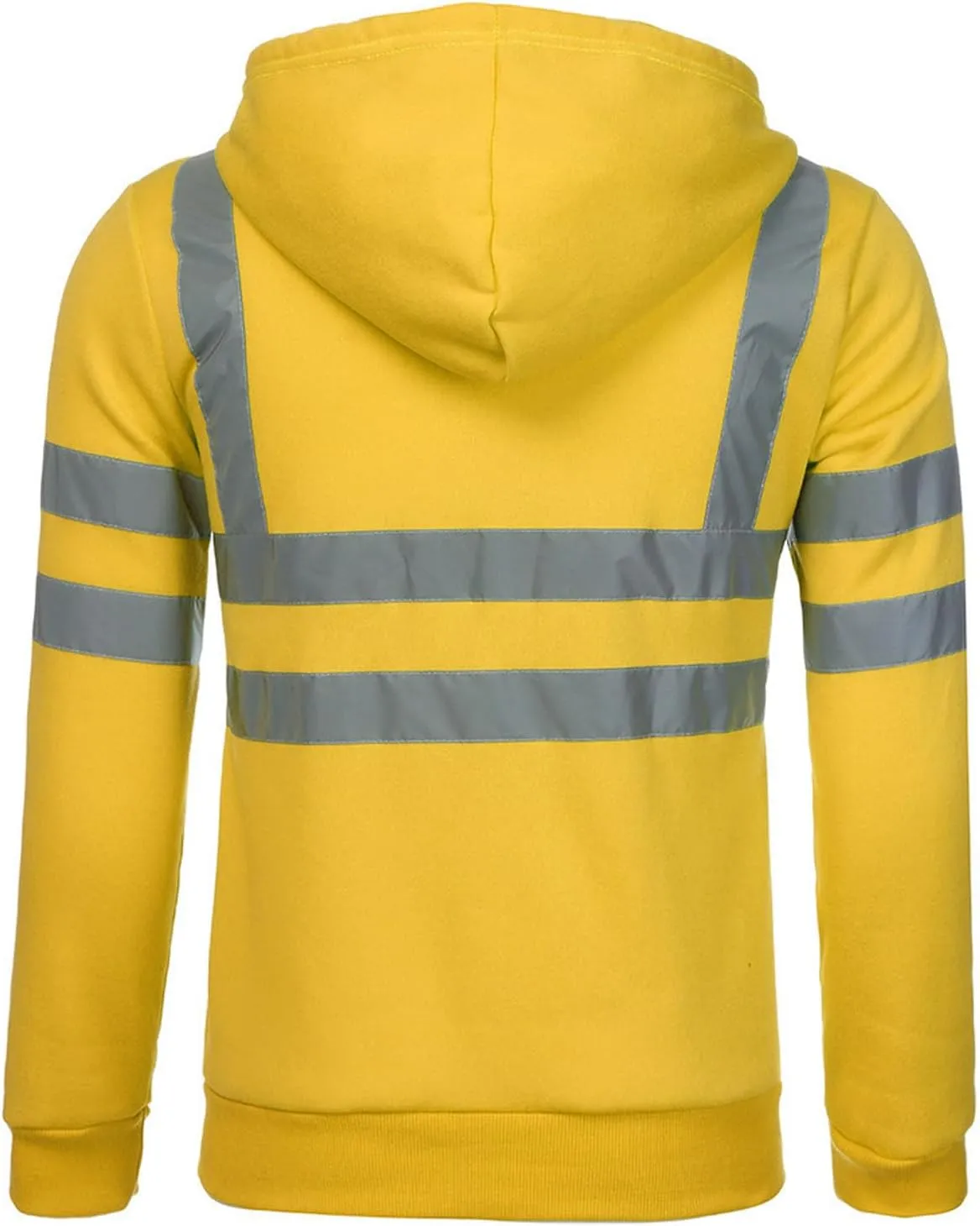 Reflective Work Shirts for Men Safety Sweatshirts Long Sleeve Construction Jackets Mens Hi Vis Hoodies Jacket