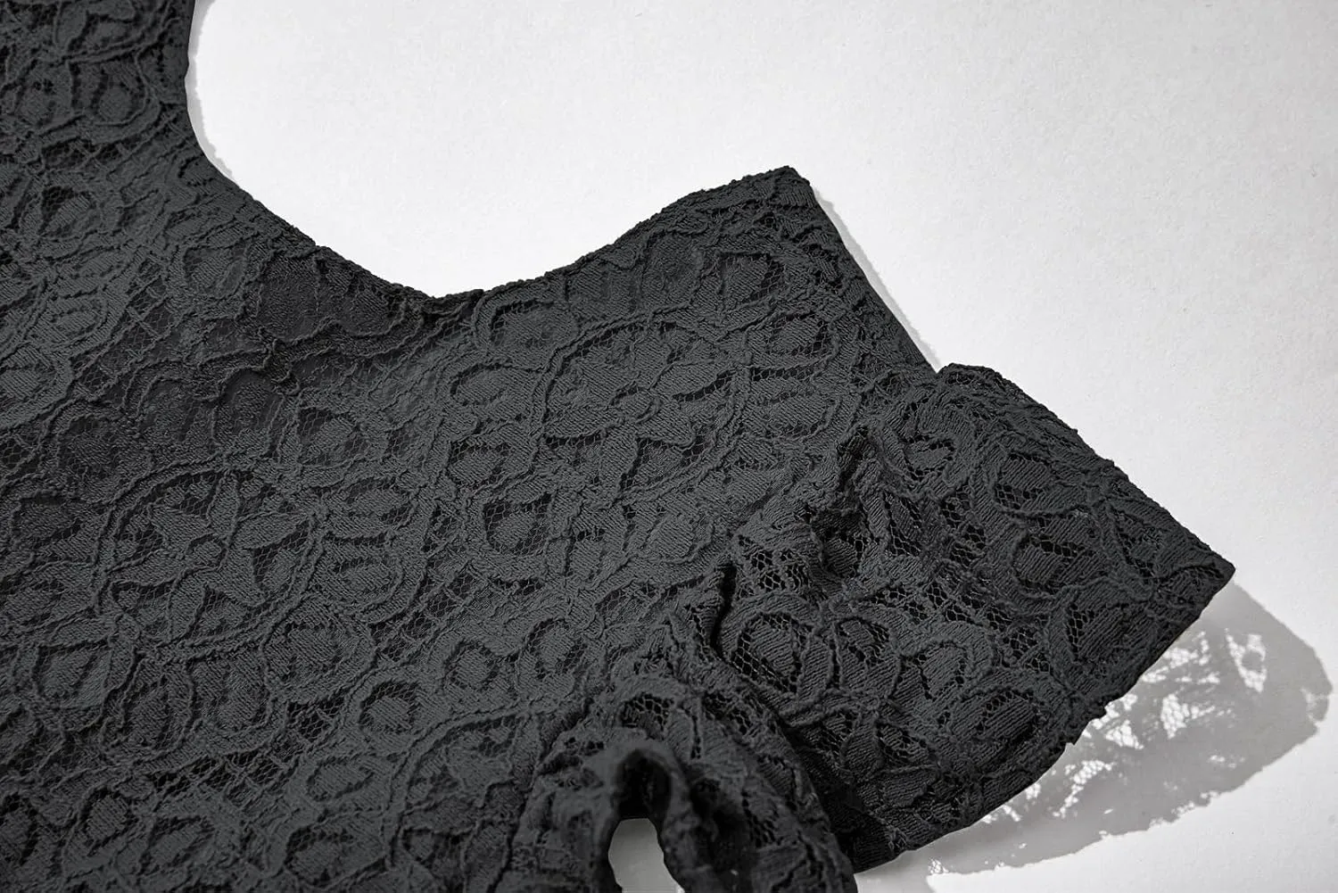 Rysly Toddler Girls Backless Flutter Sleeve Lace Party Dress Elastic Waist Bow Kid Casual Dresses