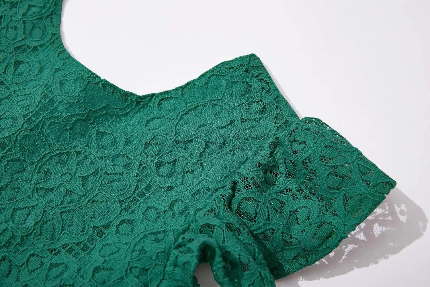 Rysly Toddler Girls Backless Flutter Sleeve Lace Party Dress Elastic Waist Bow Kid Casual Dresses