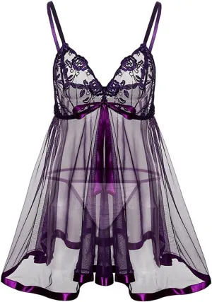 Sexy Fashion Women's Nightdress Seductive Lace Suspender Pajamas 5.00 Items Christmas