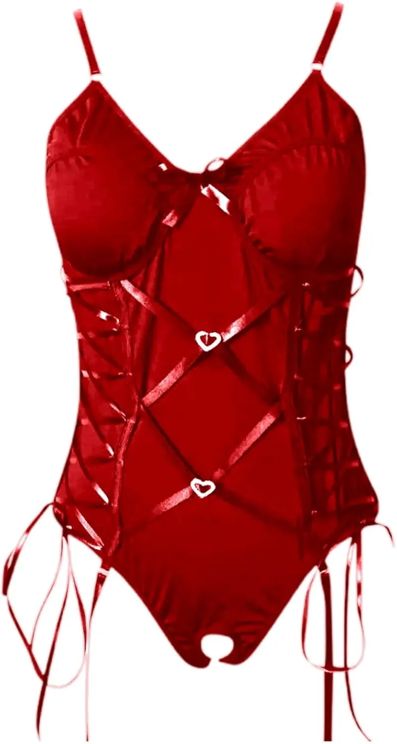 Sexy Lingerie for Women Floral Lace Badydoll Teddy Bodysuit Silk Babydoll Babydoll Teddy Lingerie Set