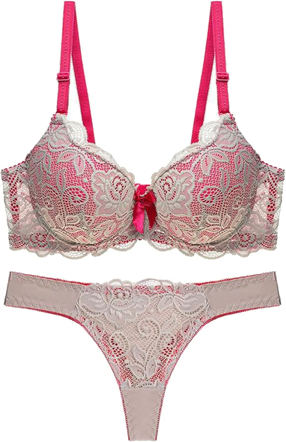 Sexy Lingerie for Women Lace Bra and Panty Set Underwire Bra Lingerie Set Underwear Corset Tops Nightwear