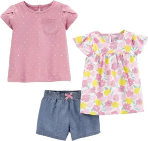 Simple Joys by Carter's baby-girls 3-piece Playwear Set