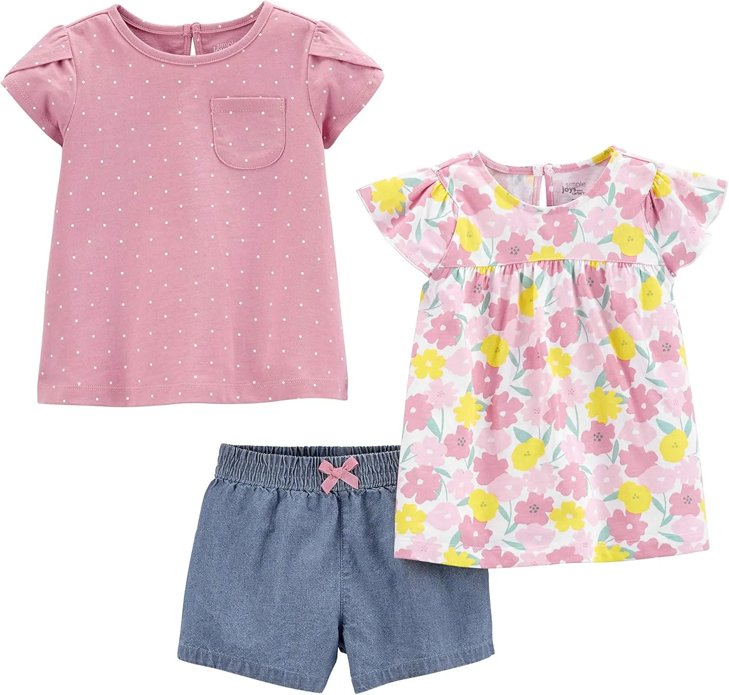 Simple Joys by Carter's baby-girls 3-piece Playwear Set