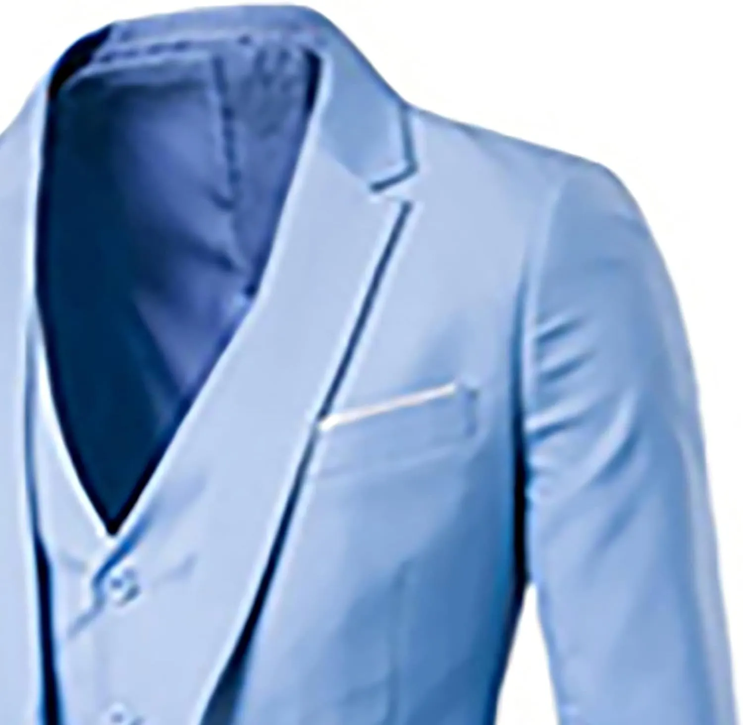 Sinzelimin Fashion Suit for Men's Blazer Dress Business Tuxedo Slim Fit One Button Coat Jacket & Pants&Vest 3-Piece Set