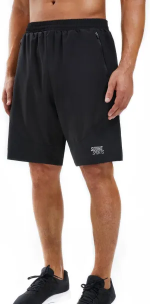 Souke Sports Men's 2 in 1 Workout Running Shorts 7" Quick Dry Gym Athletic Shorts Liner Zipper Pockets