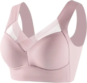 Sports Bra for Women Padded Cotton Athletic Running Workout Bras No Underwire Seamless High Support Bralette
