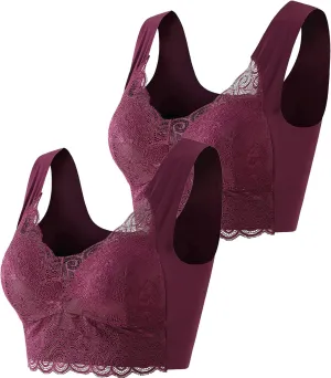 Sports Bras for Women No Underwire Seamless Full Coverage Padded Workout Gym Yoga Bras