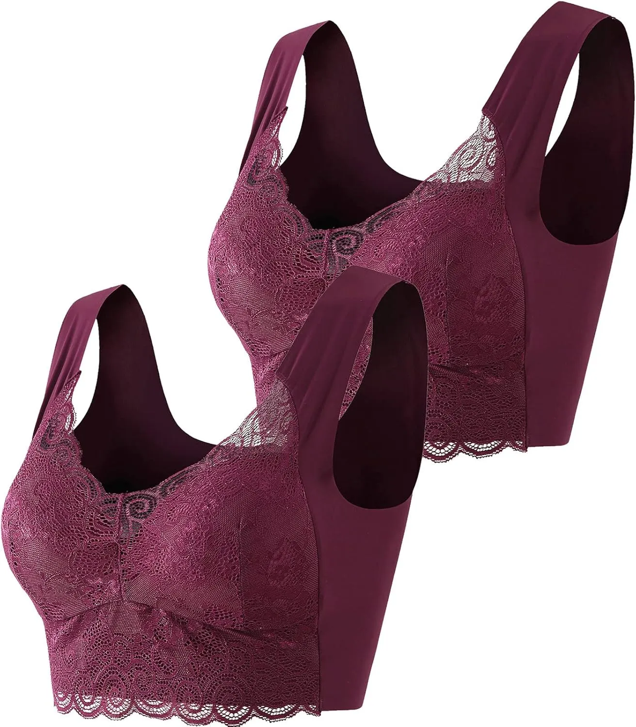 Sports Bras for Women No Underwire Seamless Full Coverage Padded Workout Gym Yoga Bras