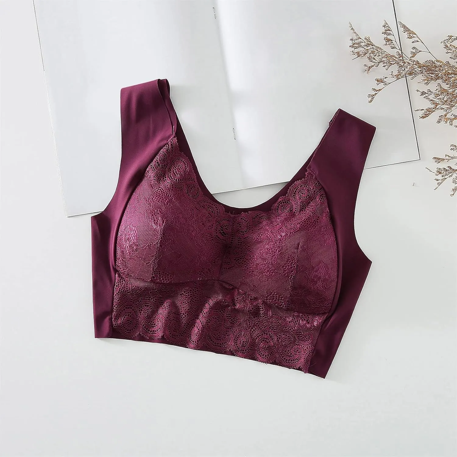 Sports Bras for Women No Underwire Seamless Full Coverage Padded Workout Gym Yoga Bras