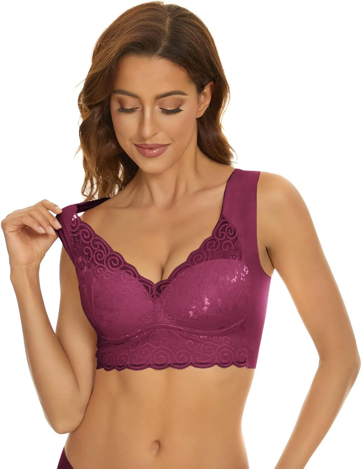 Sports Bras for Women No Underwire Seamless Full Coverage Padded Workout Gym Yoga Bras