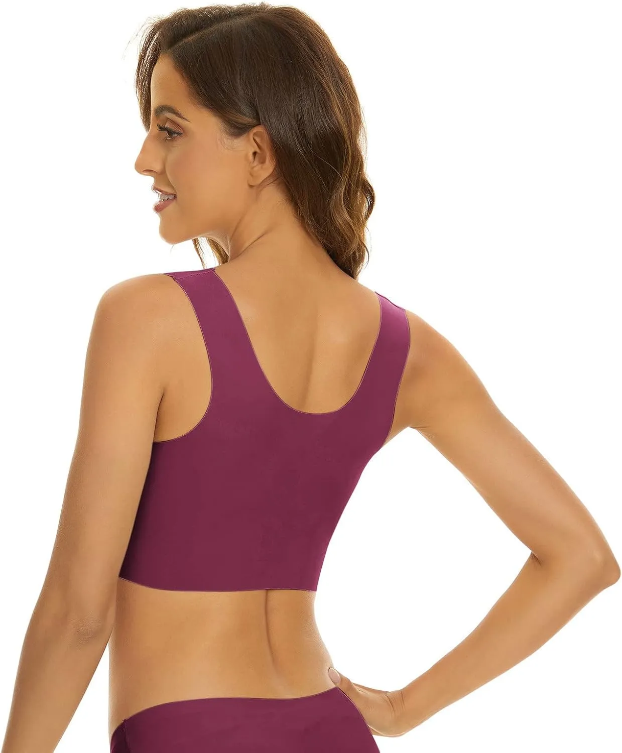 Sports Bras for Women No Underwire Seamless Full Coverage Padded Workout Gym Yoga Bras