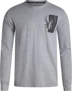 Spyder Men's Long Sleeve Tee Shirts - Mountain Top Printed Crewneck Graphic Tee - Casual Long Sleeve Shirts for Men (S-XXL)