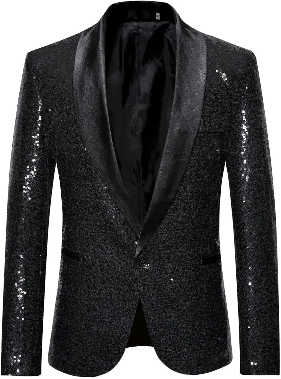 Suit for Men Tuxedo Coat Fashion Sequin Shawl Lapel Blazer Coat Show Dress Coat Dinner Party Wedding Swallowtail