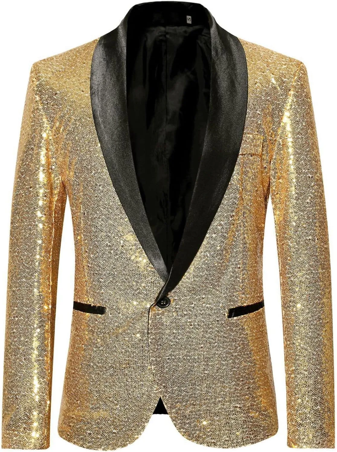 Suit for Men Tuxedo Coat Fashion Sequin Shawl Lapel Blazer Coat Show Dress Coat Dinner Party Wedding Swallowtail