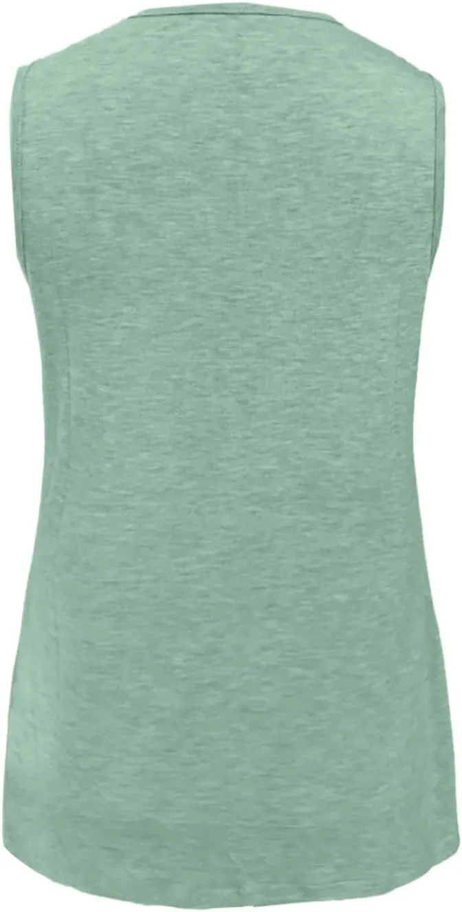 Tank Tops for Women Summer V Neck T Shirt Trendy Sleeveless Flowy Basic Tee Shirt Loose Fashion 2025