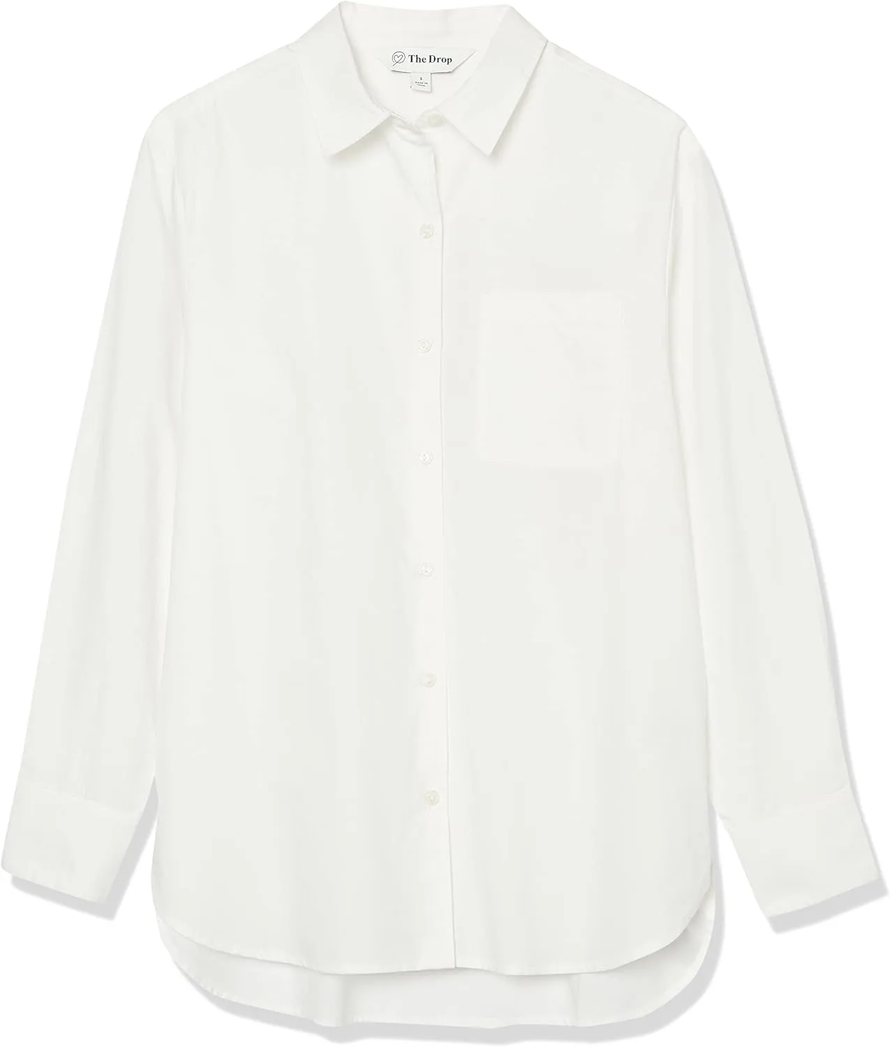 The Drop Women's Kendra Loose Fit Long Shirt