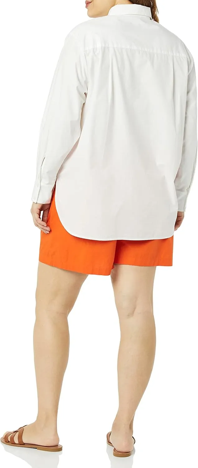 The Drop Women's Kendra Loose Fit Long Shirt